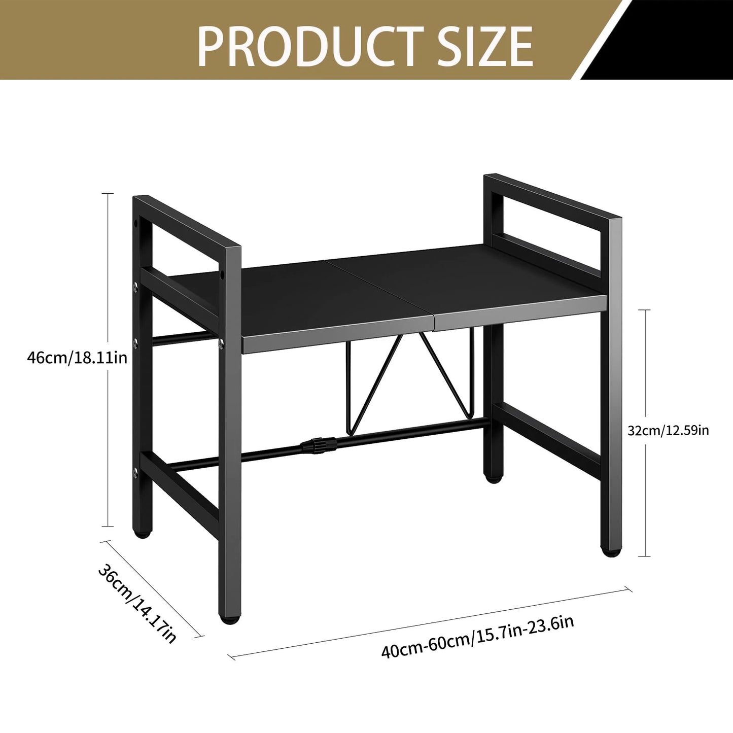 Rise Above the Mess — Over-the-Microwave Shelf Organizer