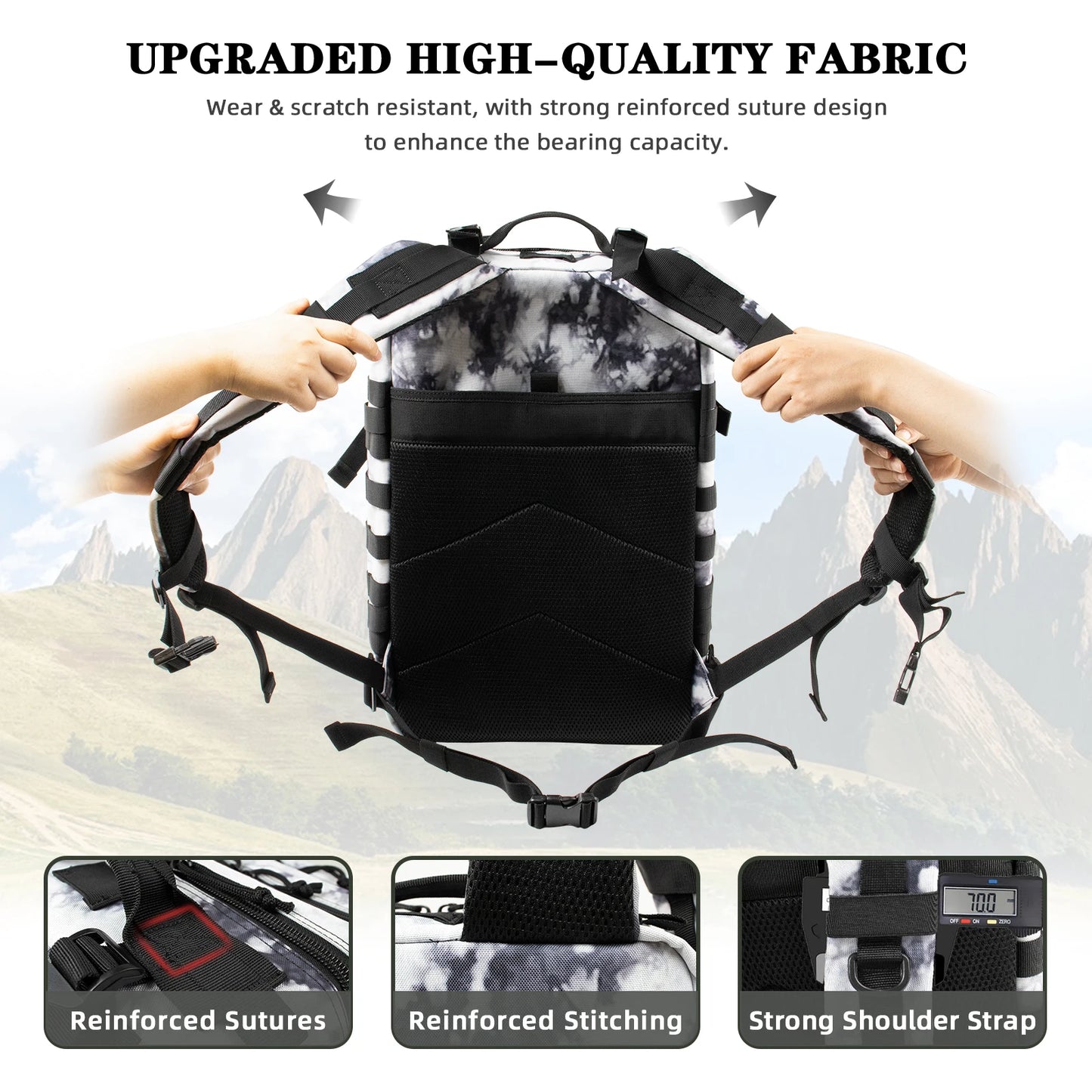 π§ Built to Wander β 45L Tactical Adventure Backpack