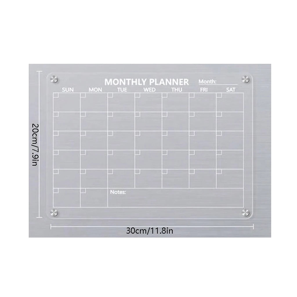 Stick to the Plan ✨ Magnetic Monthly & Weekly Dry Erase Board for Fridge