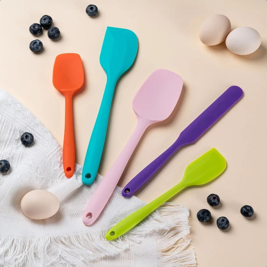 Nonstick Kitchen MVPs 🍳 5 Silicone Spatulas for Every Task