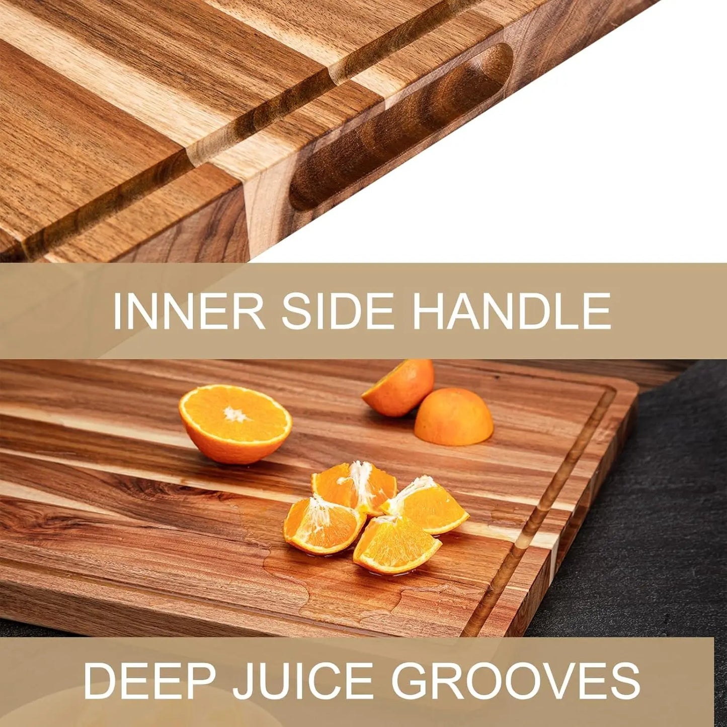 Chop It Like It's Hot 🔥 Acacia Wood Cutting Board