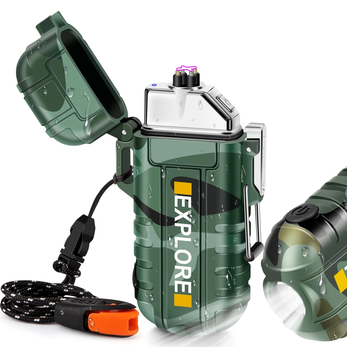 Survive the Spark – Waterproof Electric Lighter in 3 Rugged Styles