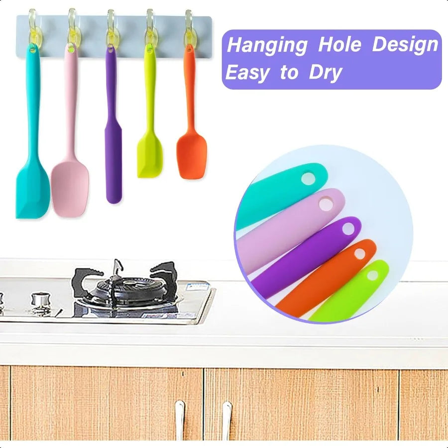 Nonstick Kitchen MVPs 🍳 5 Silicone Spatulas for Every Task