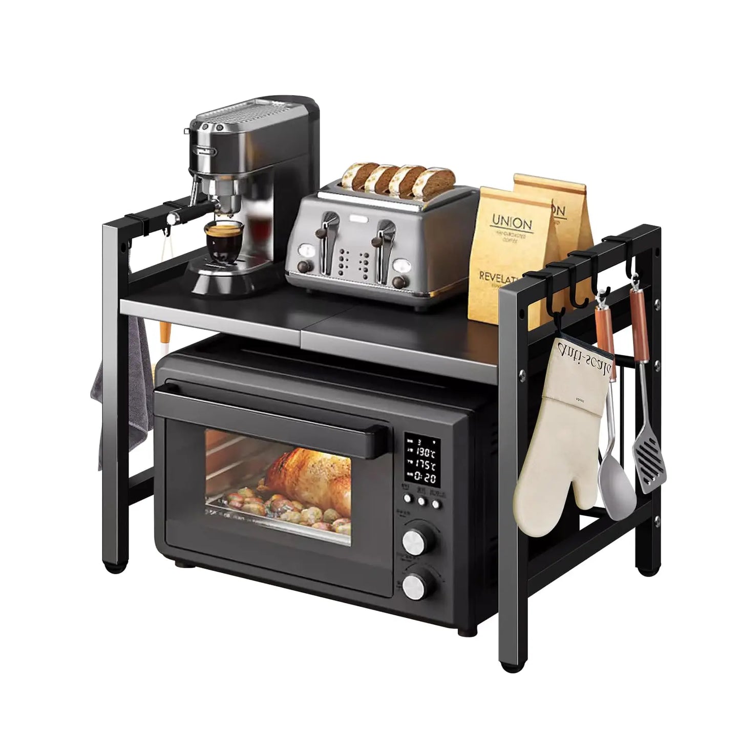 Rise Above the Mess — Over-the-Microwave Shelf Organizer
