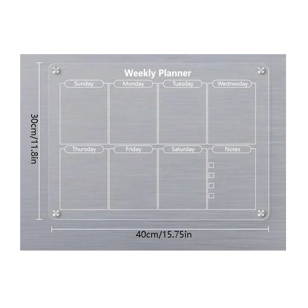 Stick to the Plan ✨ Magnetic Monthly & Weekly Dry Erase Board for Fridge