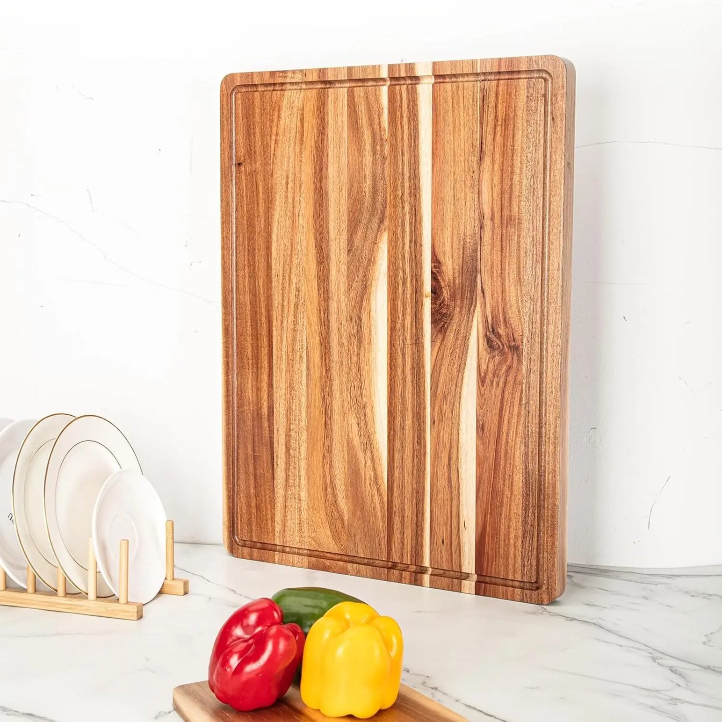 Chop It Like It's Hot 🔥 Acacia Wood Cutting Board