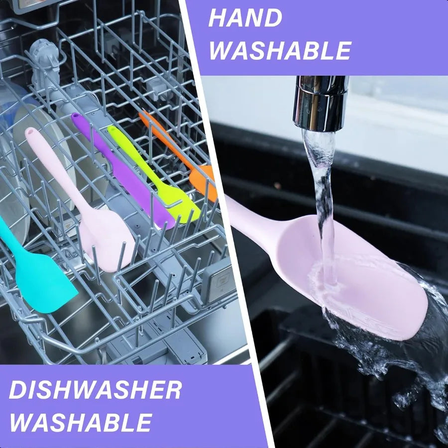 Nonstick Kitchen MVPs 🍳 5 Silicone Spatulas for Every Task