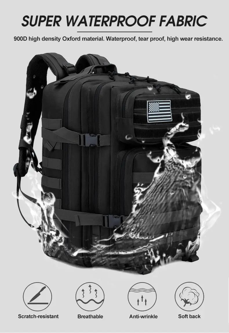 π§ Built to Wander β 45L Tactical Adventure Backpack