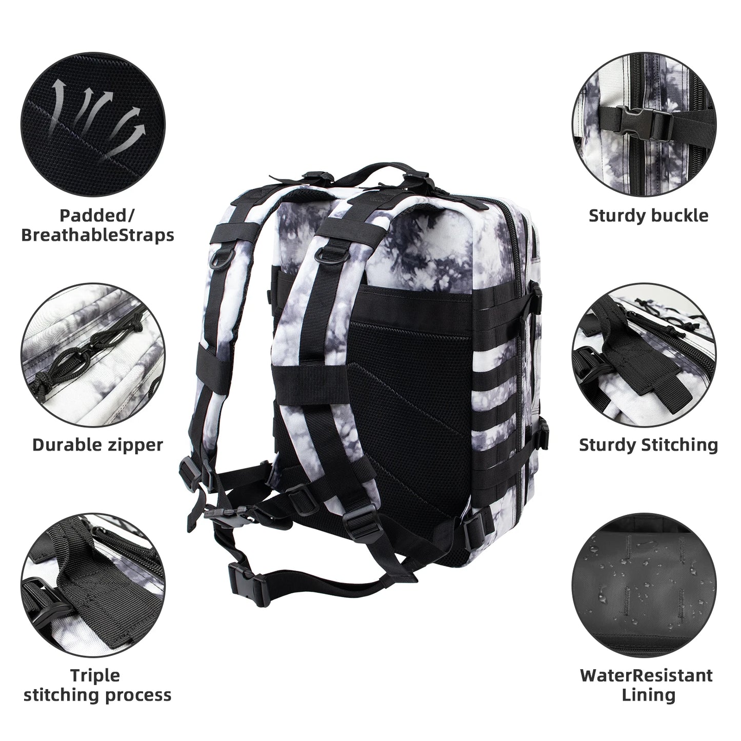 π§ Built to Wander β 45L Tactical Adventure Backpack