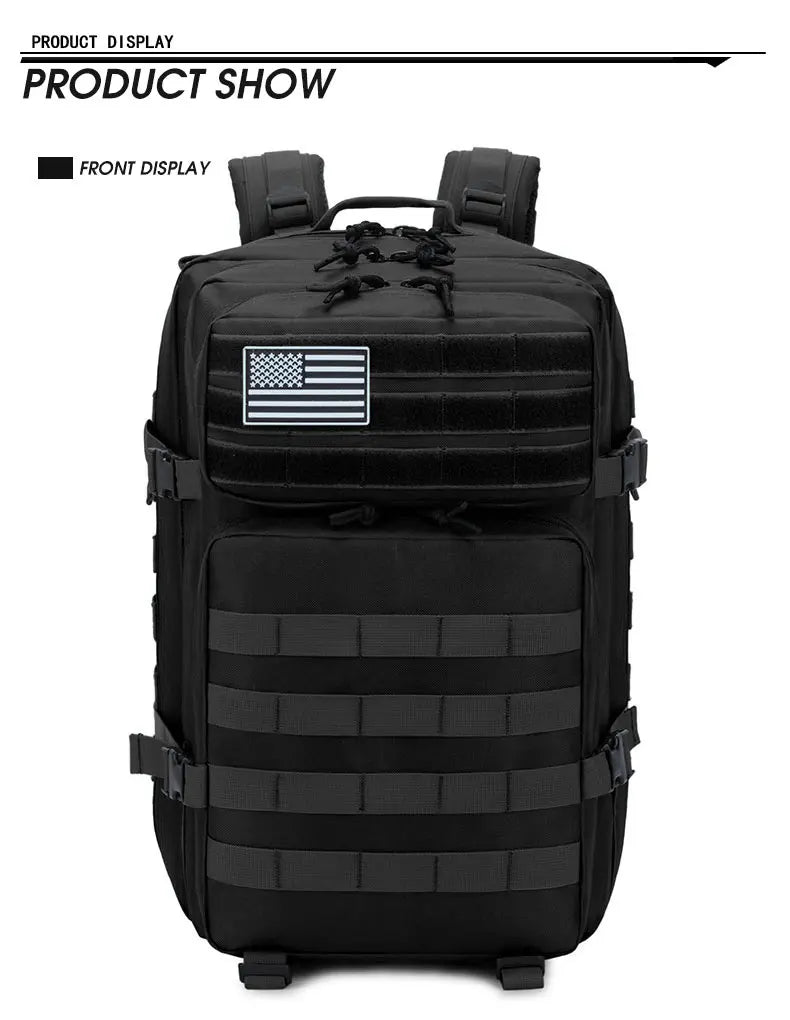 π§ Built to Wander β 45L Tactical Adventure Backpack