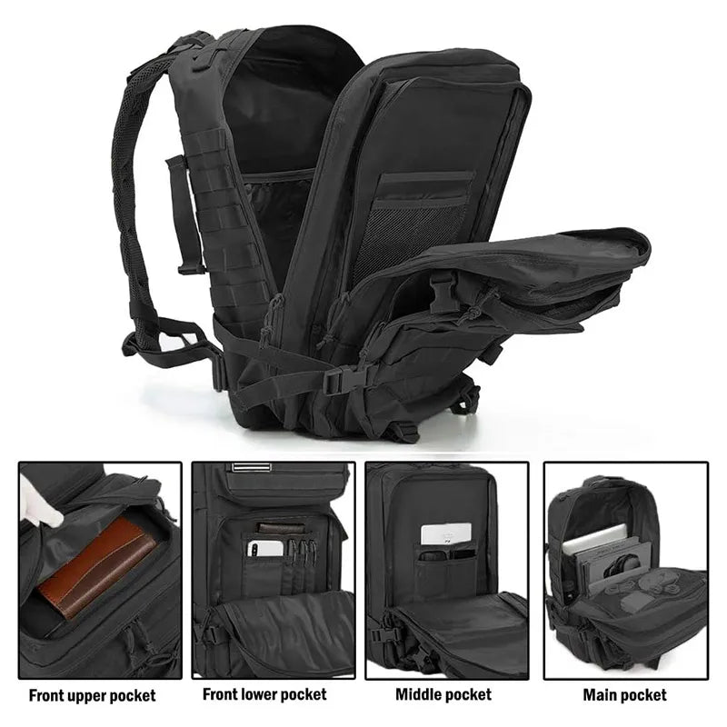 π§ Built to Wander β 45L Tactical Adventure Backpack