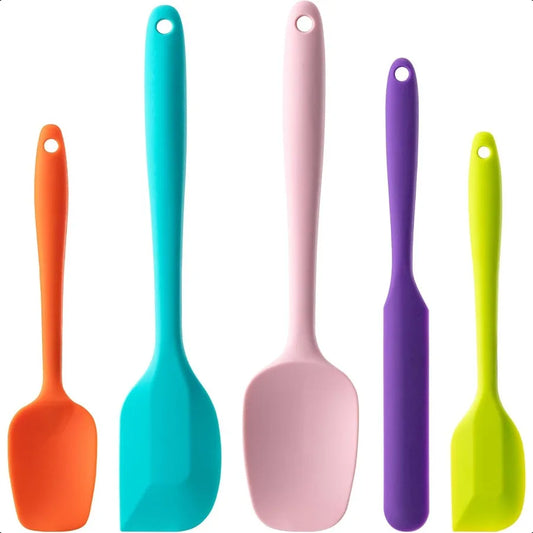 Nonstick Kitchen MVPs 🍳 5 Silicone Spatulas for Every Task