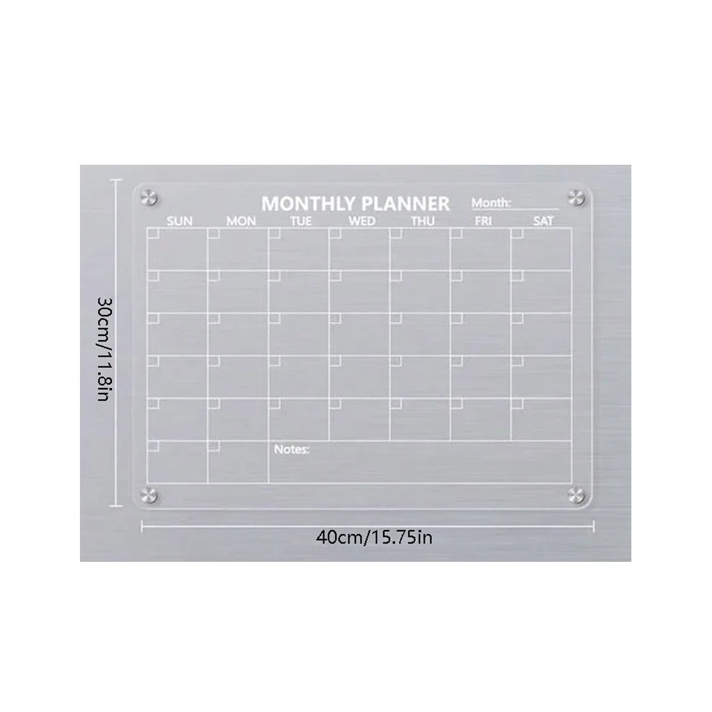 Stick to the Plan ✨ Magnetic Monthly & Weekly Dry Erase Board for Fridge
