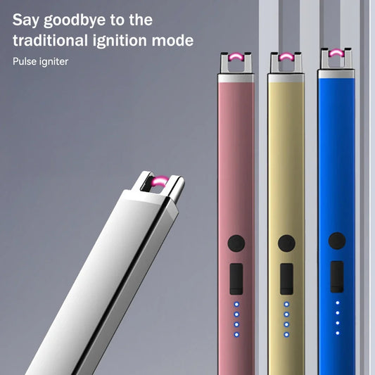 Modern Plasma Arc Lighter – Rechargeable & Windproof for Everyday Use