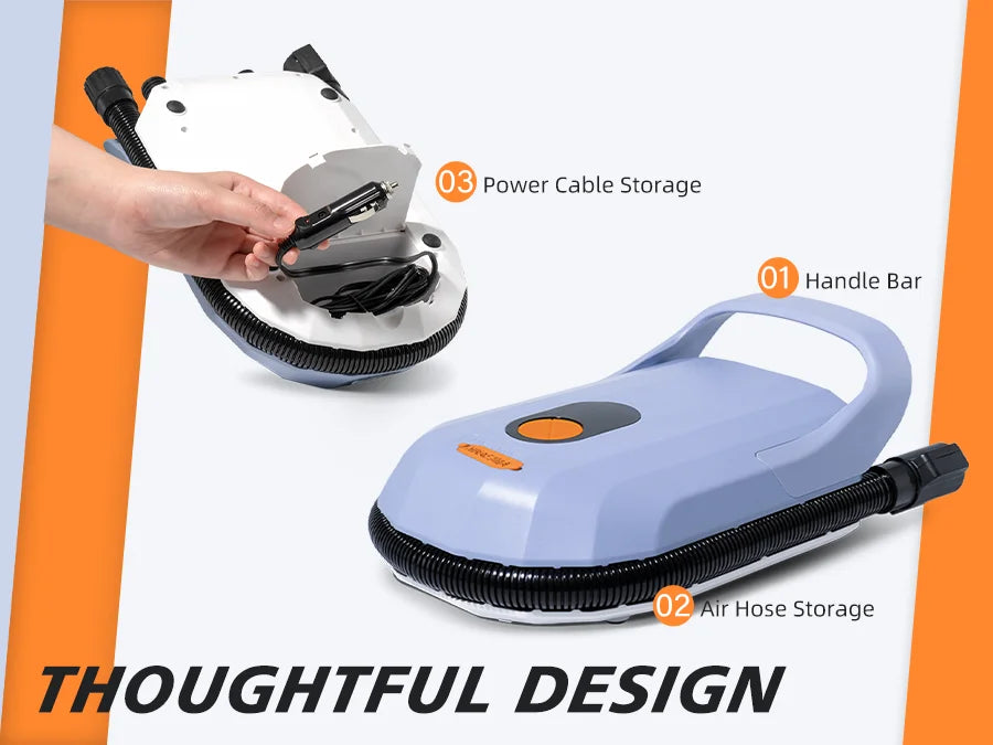 AIRBANK D6 Pro – Dual Stage 20 PSI Rechargeable SUP Pump