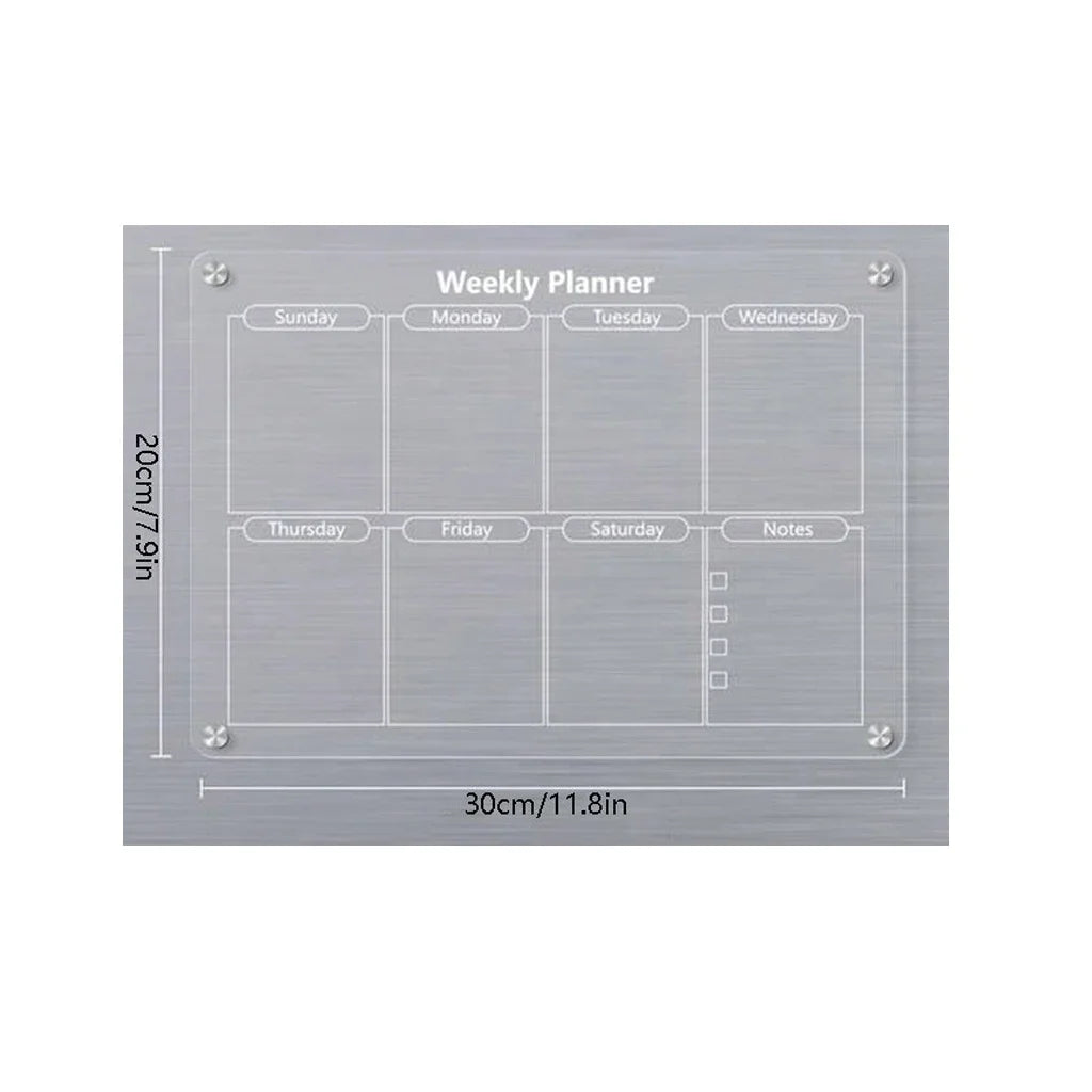 Stick to the Plan ✨ Magnetic Monthly & Weekly Dry Erase Board for Fridge